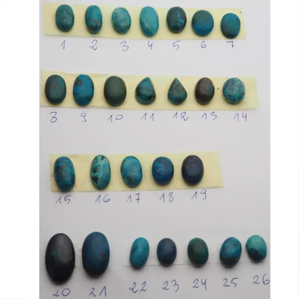 Chryzokola owal 14x10 mm (różne kamienie do wyboru)