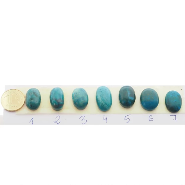Chryzokola owal 14-17x9-12 mm (różne kamienie do wyboru)