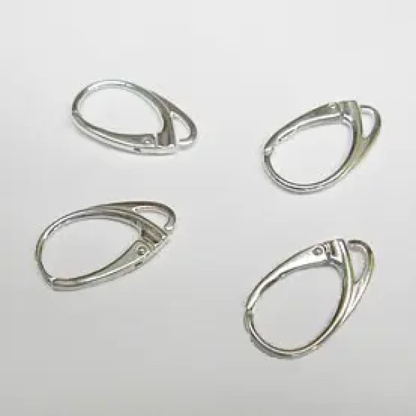 Srebro Ag - bigle angielskie 18mm (para)