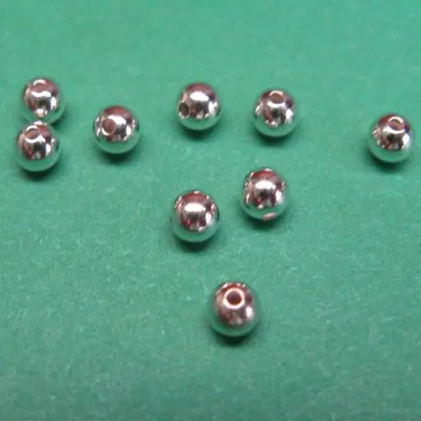 Srebro Ag - kulka gładka 3mm  (20 sztuk)