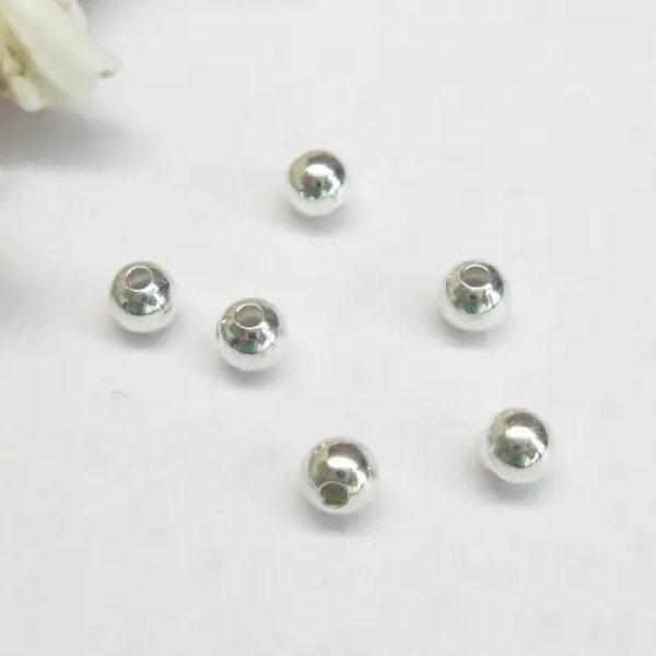 Srebro Ag - kulka gładka 4mm  