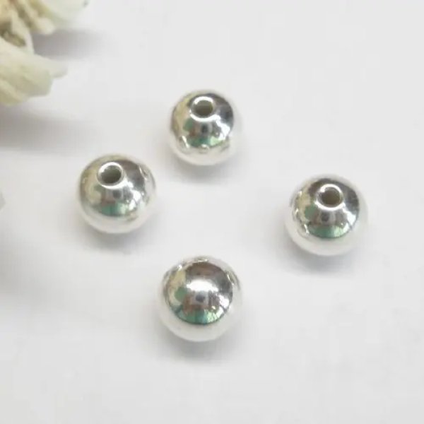 Srebro Ag - kulka gładka 8mm  