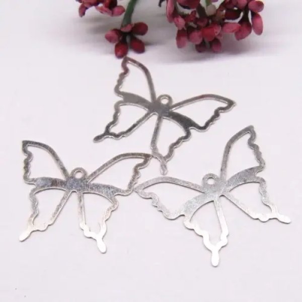 Srebro Ag - zawieszka motyl 25x15mm  
