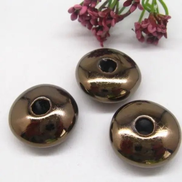 Ceramiczna przekładka donut 25x11 mm – element ozdobny