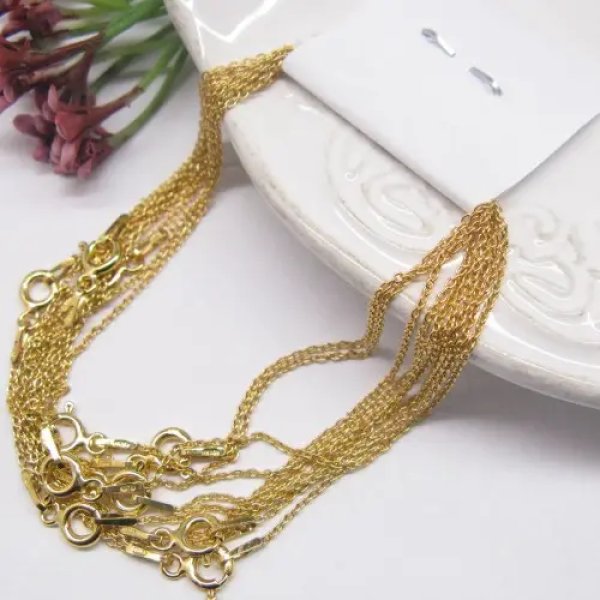 Bransoletka 19cm - srebro złocone