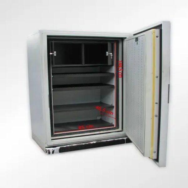 Sejf używany 185x117x48 cm – duży, ciężki sejf stalowy 850 kg