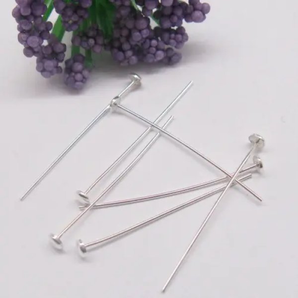 Srebro Ag - szpilka z miseczką 3cm (para)