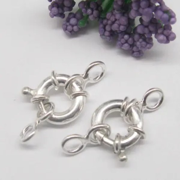 Srebro Ag - Zapięcie typu federing 12mm