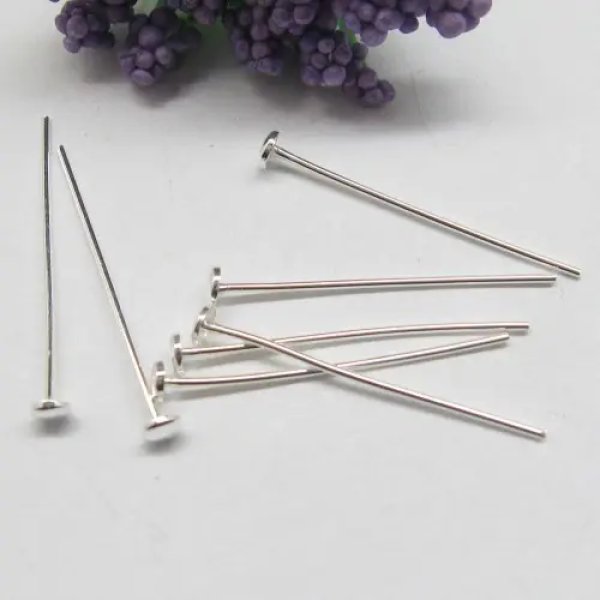 Srebro Ag - szpilka z miseczką 2,5cm (para)