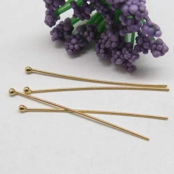 Srebro Ag Złocone- szpilka 4cm (para)