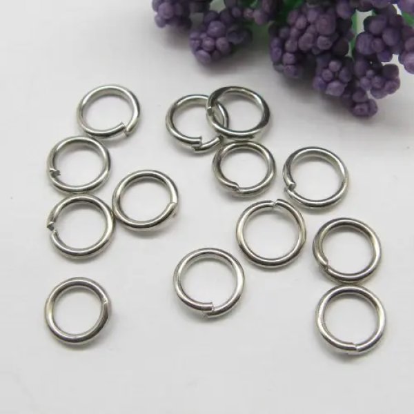 Metalowe kółko zaciskowe 7mm (50 sztuk)