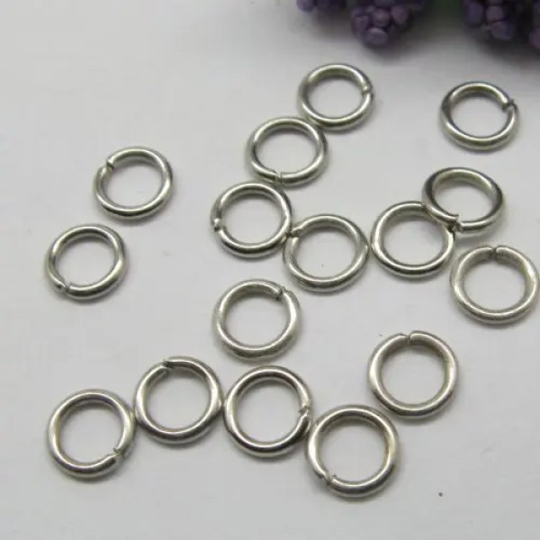 Metalowe kółko zaciskowe 6mm (50 sztuk)