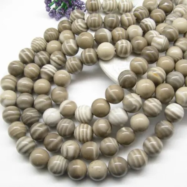 Krzemień Pasiasty kula 12mm (sznurek)