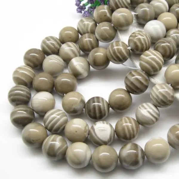 Krzemień Pasiasty kula 14mm (sznurek)