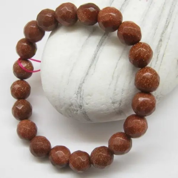 Piasek Pustyni Fasetowany - bransoletka na gumce