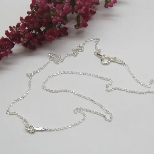 Łańcuszek 40cm (20cm+20cm)- srebro 