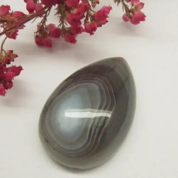 Agat Botswana łza 32x22x10mm