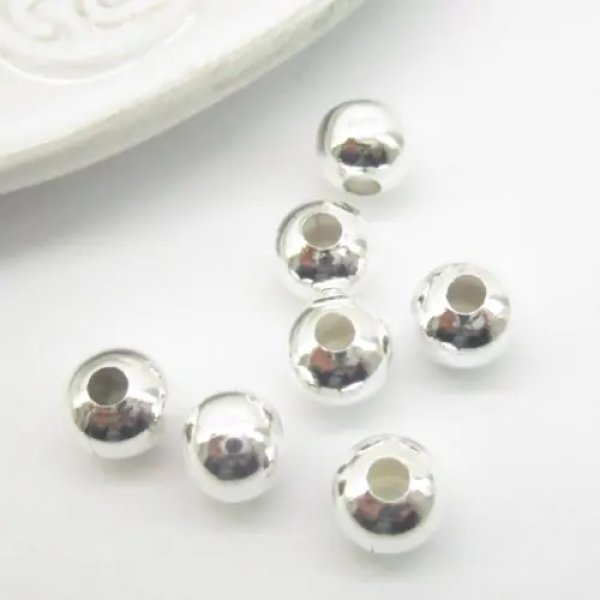 Metalowy element ozdobny - przekładka kulka 8 mm 