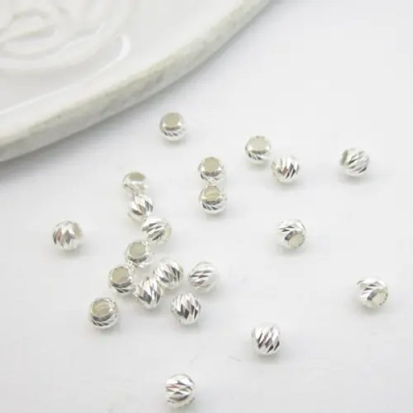 Srebro Ag - kulka ozdobna 3mm  