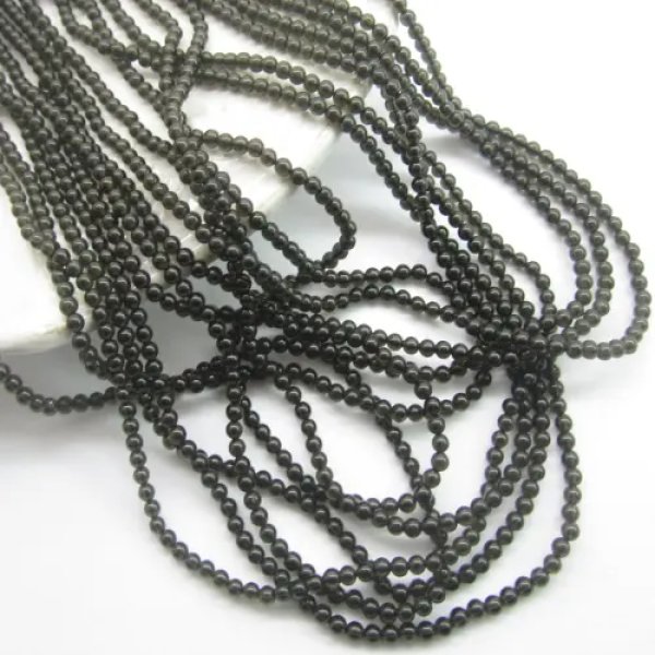 Onyks kulka 2 mm – sznur ok. 38 cm