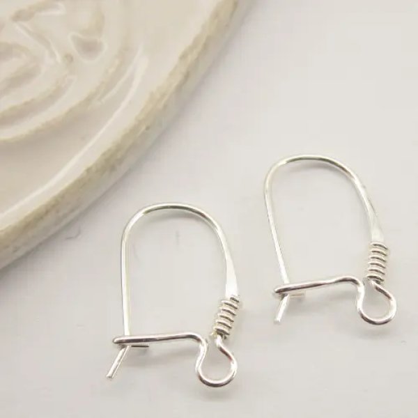 Srebro Ag - bigle zamknięte 15x8mm