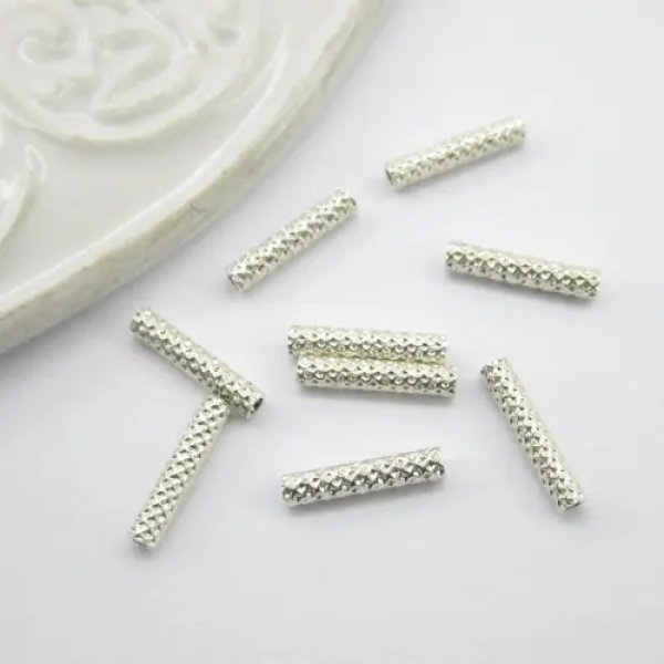 Srebro Ag - rurka dystansowa 10x2mm  
