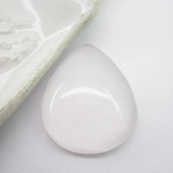 Kwarc różowy 23x18x6 mm kropla