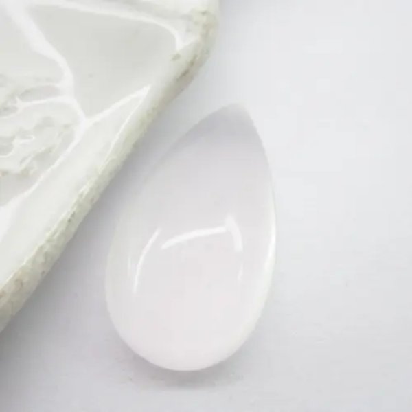 Kwarc różowy 24x13x8 mm kropla