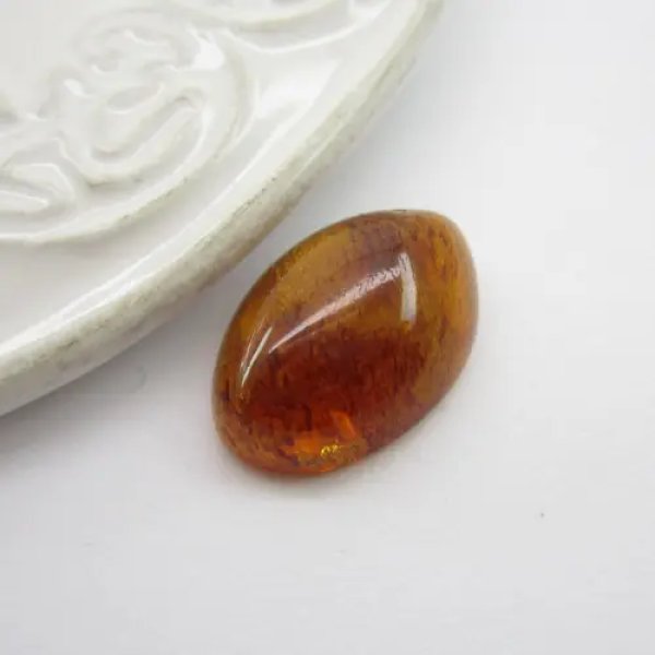 Koniakowy Bursztyn 20x14x7 mm markiza