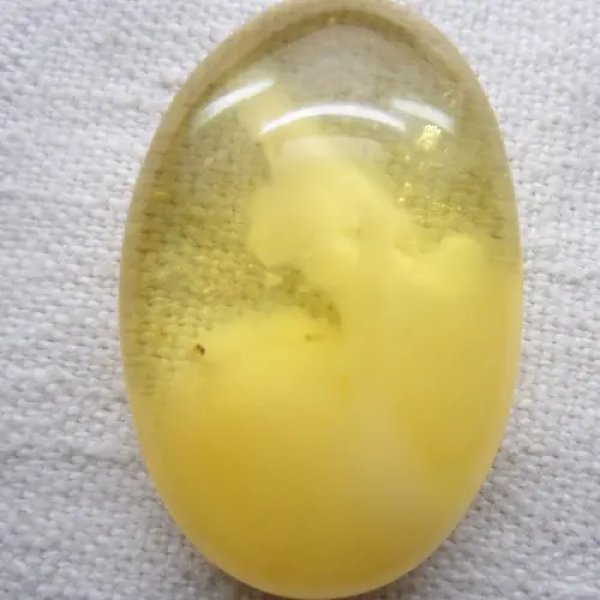 Bursztyn 46x29x12 mm owal