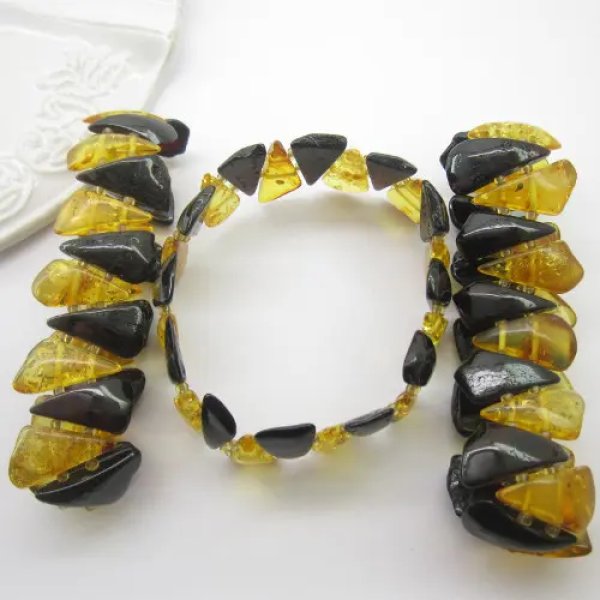 Bransoleta - Kleopatra - mix Bursztynów