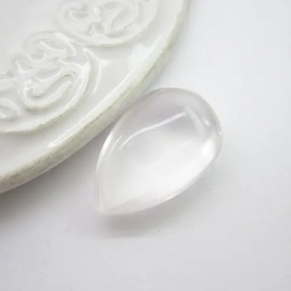 Kwarc różowy kropla 23x15x9 mm