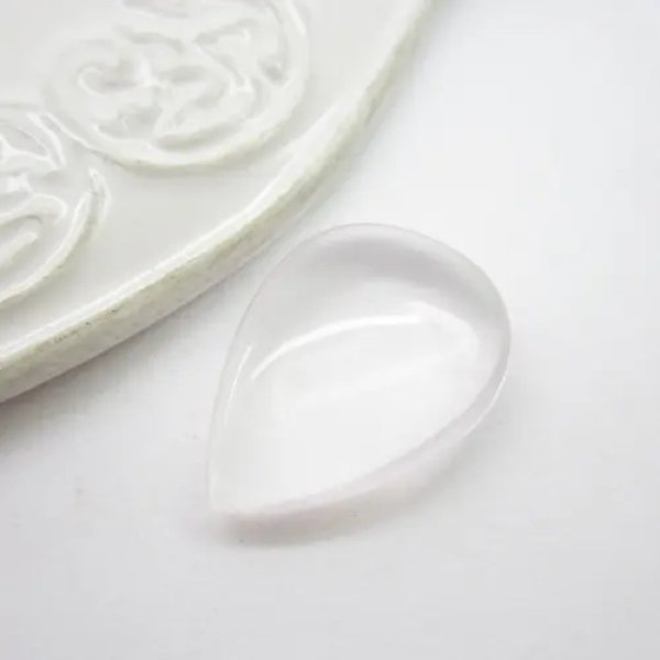 Kwarc różowy kropla 24x15x7 mm