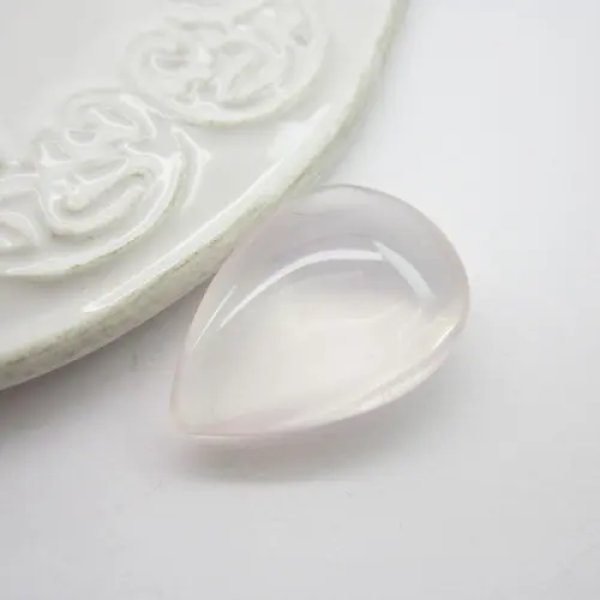 Kwarc różowy kropla 25x18x9 mm