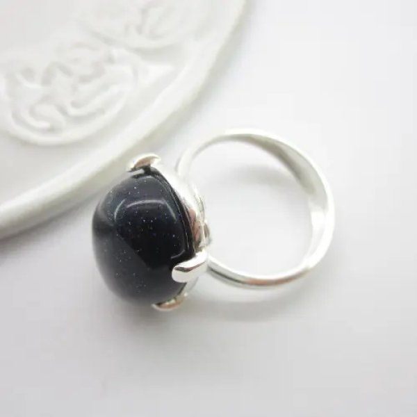 Noc Kairu w srebrze - pierścionek owal (Rozmiar Jubilerski 16)