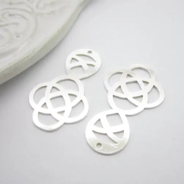 Srebro Ag  - element ozdobny 26x16mm  