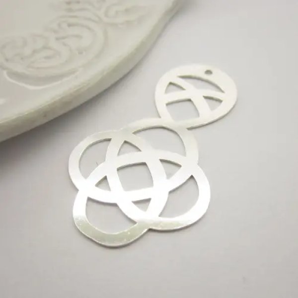 Srebro Ag  - element ozdobny 40x24mm  