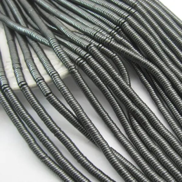 Hematyt dysk 4x1mm (sznurek)