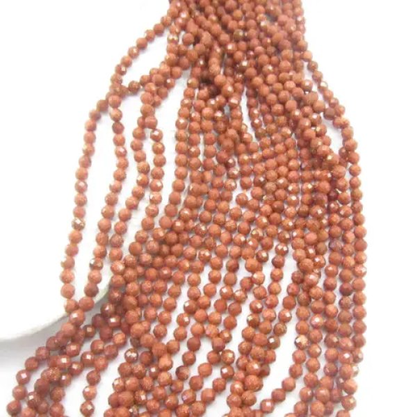 Piasek Pustyni kulka fasetowana 4mm(sznurek) 