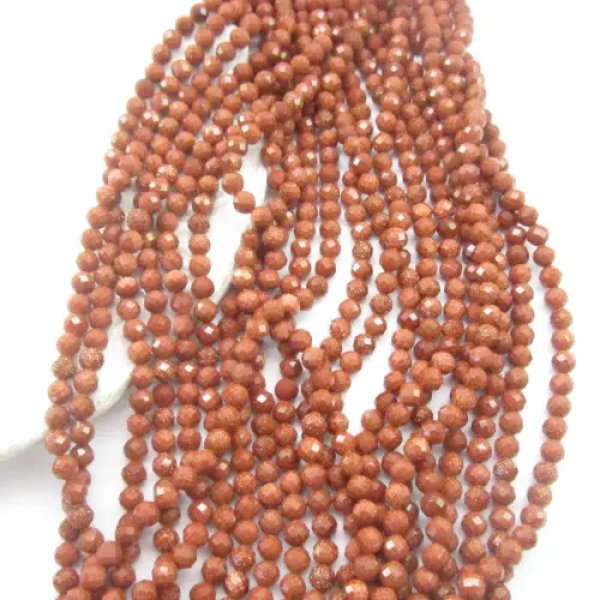 Piasek Pustyni kulka fasetowana 5mm(sznurek) 