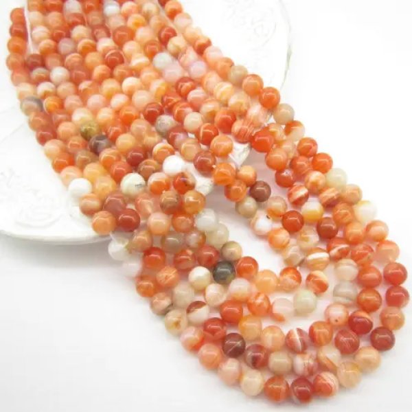 Agat kulki 8 mm (sznurek)