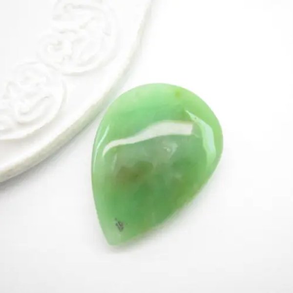 Chryzopraz 35x25x7 mm łza