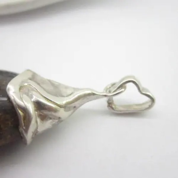 Bursztyn i srebro - zawieszka