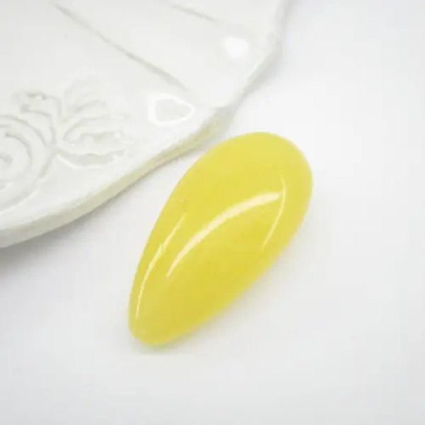 Mleczny Bursztyn łza 35x18x11mm
