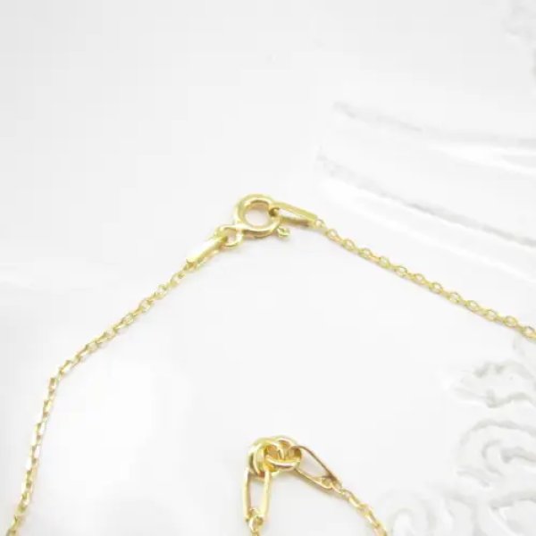 Łańcuszek Anker 40cm (20cm+20cm)- baza do naszyjników srebro złocone 