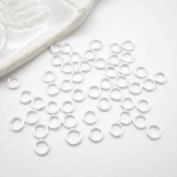 Srebro Ag - kółko zamknięte 4,5mm(drut 0,8) 