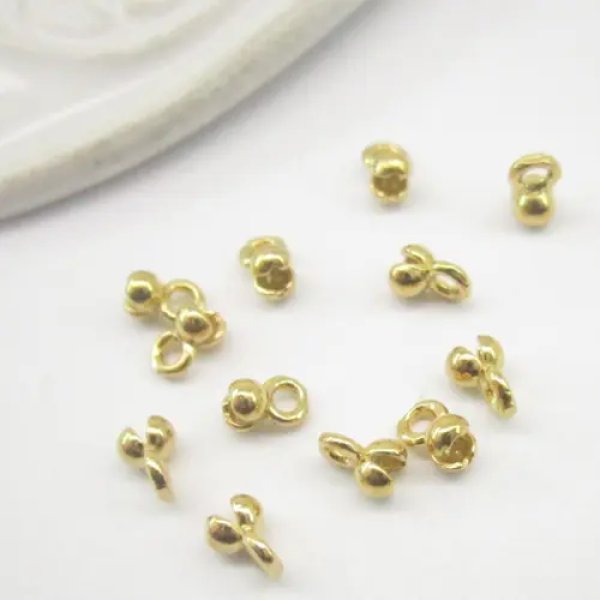 Srebro Złocone Ag - Element do zakończenia korali