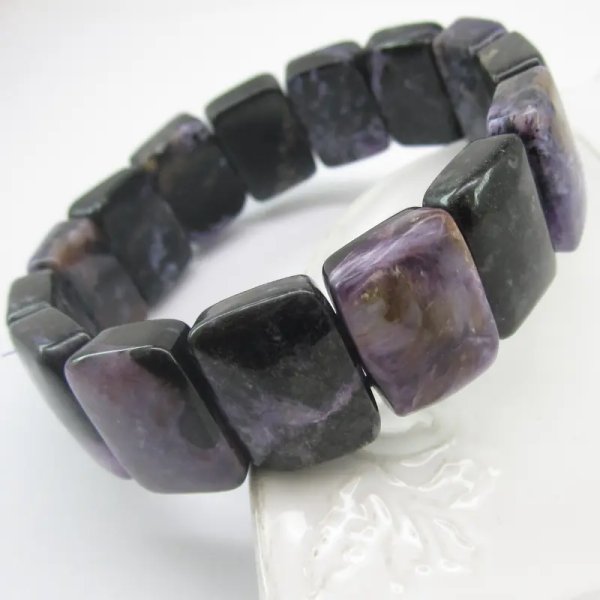 Czaroit - 19x14 mm - bransoletka (sztuka)