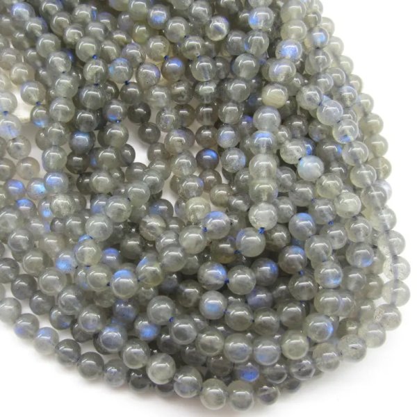 Labradoryt kulka 6mm (sznurek) wysokiej jakości