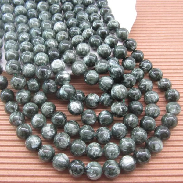 Serafinit kulka 10mm (sznur 19 lub 38 cm)